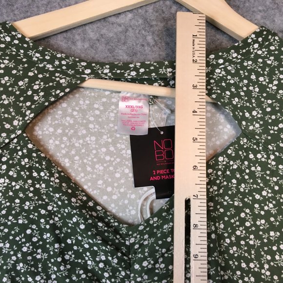 No Boundaries Top XXXL 21 Boho Cottagecore Green Ditsy Floral Print Cutout Front - Picture 13 of 15
